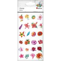 Opakowanie Naklejki foliowe kwiaty 24szt.