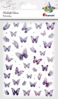 Opakowanie Naklejki foliowe Motyle fioletowe i holograficzne