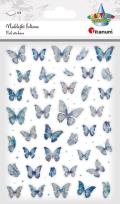 Opakowanie Naklejki foliowe Motyle niebieskie i holograficzne