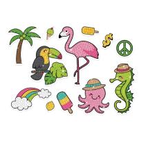 Opakowanie Naklejki Haft diamentowy egzotyczne wakacje