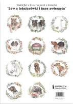 Opakowanie Naklejki ilustracje z książki ''Lew z leśniczówki..