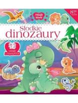 Okładka książki Naklejki IskierkiI brokatowe. Słodkie dinozaury