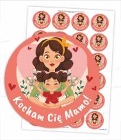 Opakowanie Naklejki kocham Cię mamo!