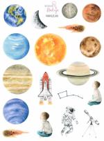 Opakowanie Naklejki Kosmos