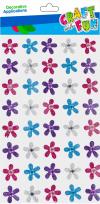 Opakowanie Naklejki kwiatuszek brokat 40szt