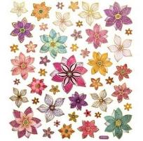 Opakowanie Naklejki kwiaty 46szt