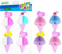 Opakowanie Naklejki lody harmonijka 6szt