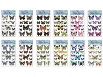 Opakowanie Naklejki motyle 50x32cm MIX
