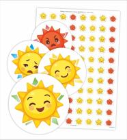 Opakowanie Naklejki motywacyjne - Słonka 88szt