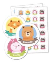 Opakowanie Naklejki motywacyjne - Zwierzątka 48szt