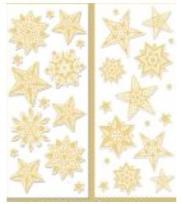Opakowanie Naklejki na folii gwiazdki 10x22cm