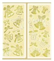 Opakowanie Naklejki na folii mikołaje i renifery