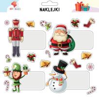 Opakowanie Naklejki na prezenty Boże Narodzenie 6