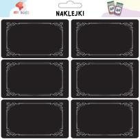 Opakowanie Naklejki na przetwory Czarne