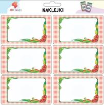 Opakowanie Naklejki na przetwory Warzywa