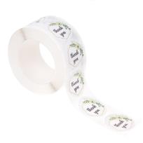 Opakowanie Naklejki na rolce thank you kwiatowe 500szt