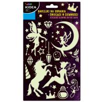 Opakowanie Naklejki na ubrania świecące w ciemności Kidea magiczny świat