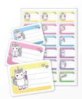 Opakowanie Naklejki na zeszyt - Jednorożec 18szt.