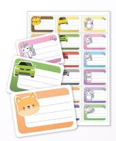 Opakowanie Naklejki na zeszyt - Kolorowy MIX 18szt.