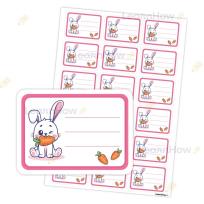 Opakowanie Naklejki na zeszyt - Królik 18szt