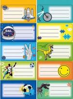 Opakowanie Naklejki na zeszyty Chłopiec