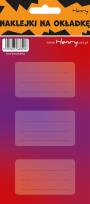 Opakowanie Naklejki na zeszyty - Czerwono-fioletowe (12szt)