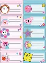 Opakowanie Naklejki na zeszyty Dziewczynka