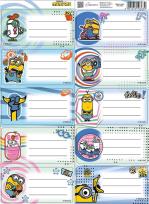 Opakowanie Naklejki na zeszyty Minionki