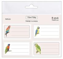 Opakowanie Naklejki na zeszyty Papugi