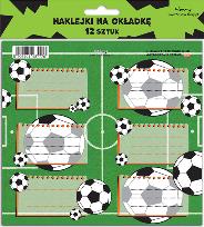 Opakowanie Naklejki na zeszyty - Piłka (12szt)