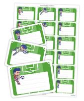 Opakowanie Naklejki na zeszyty piłkarze 18szt