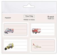 Opakowanie Naklejki na zeszyty Pojazdy