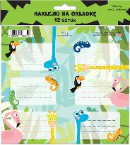 Opakowanie Naklejki na zeszyty - Żyrafa (12szt)