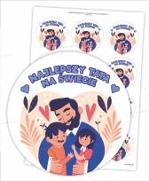 Opakowanie Naklejki najlepszy tata na świecie