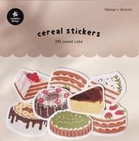 Opakowanie Naklejki ozdobne papierowe Ciasta