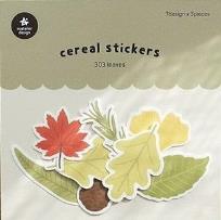 Opakowanie Naklejki ozdobne papierowe Liście