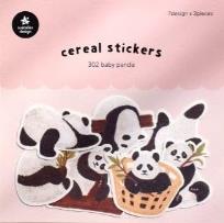 Opakowanie Naklejki ozdobne papierowe Pandy