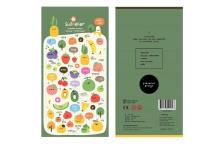 Opakowanie Naklejki ozdobne wypukłe Owoce