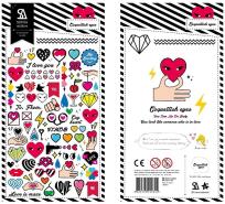 Opakowanie Naklejki ozdobne Zalotne serca