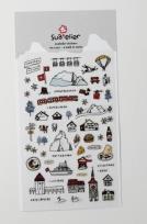 Opakowanie Naklejki ozdobne Zimowy spacer