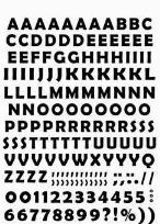 Opakowanie Naklejki papierowe ABC