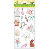 Opakowanie Naklejki papierowe dekoracje wielkanocne 13szt.