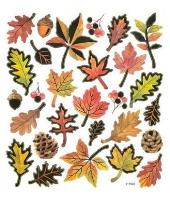 Opakowanie Naklejki papierowe - Liście jesienne 28szt