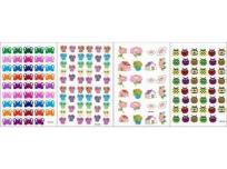 Opakowanie Naklejki papierowe Mini MKJ-004