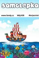 Opakowanie Naklejki papierowe Mini - Piraci
