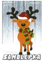 Opakowanie Naklejki papierowe Mini - Renifer