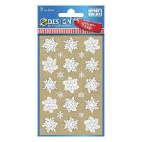 Opakowanie Naklejki papierowe - Płatki śniegu