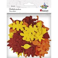 Opakowanie Naklejki piankowe liście mix 60szt.