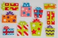 Opakowanie Naklejki piankowe prezenty