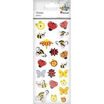 Opakowanie Naklejki piankowo-papierowe 3D owady mix 23szt.